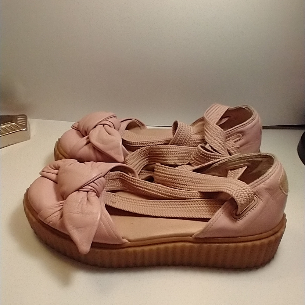 Puma Fenty by Rihanna Bow Ballet Creeper Sandals Shoes Women's sz 7. - Picture 4 of 12